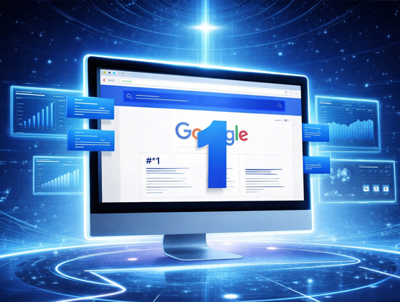 Corporate GCC SEO growth visual